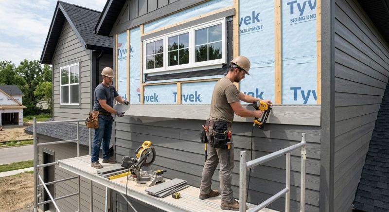 Composite Siding Installation project example